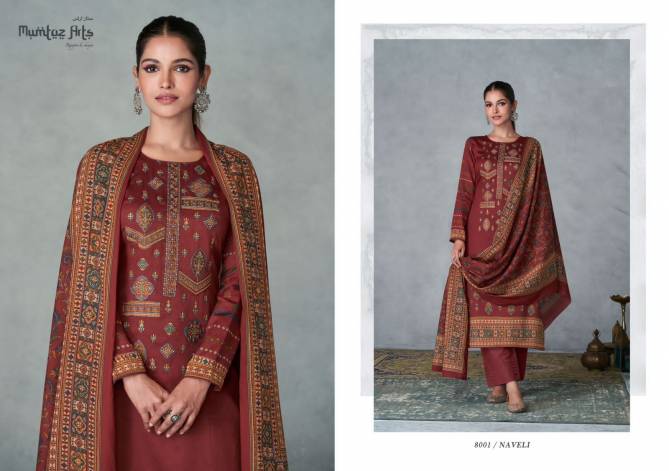 Mumtaz Naveli Viscose Printed Dress Material Catalog
